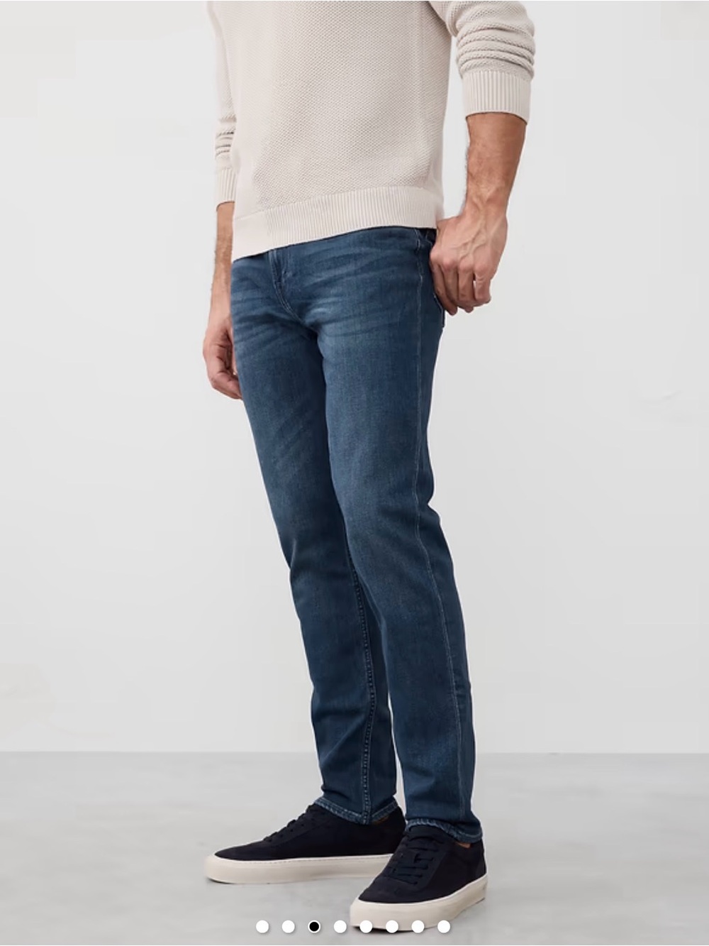 BANANA REPUBLIC Travel Jeans Slim Fit Washed Indigo Stretch Denim Men’s 30x30 - Picture 3 of 12